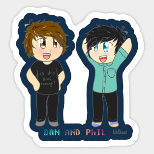 Chibi Dan and Phil Sticker